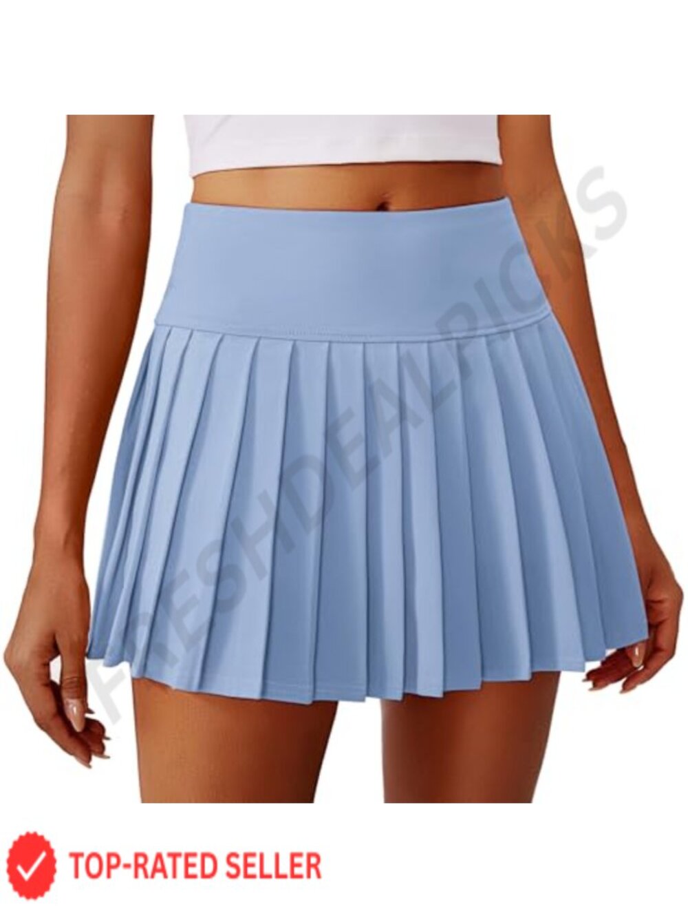 Pleated Tennis Skirt Mini Athletic Golf Skort with Pocket Inner Shorts